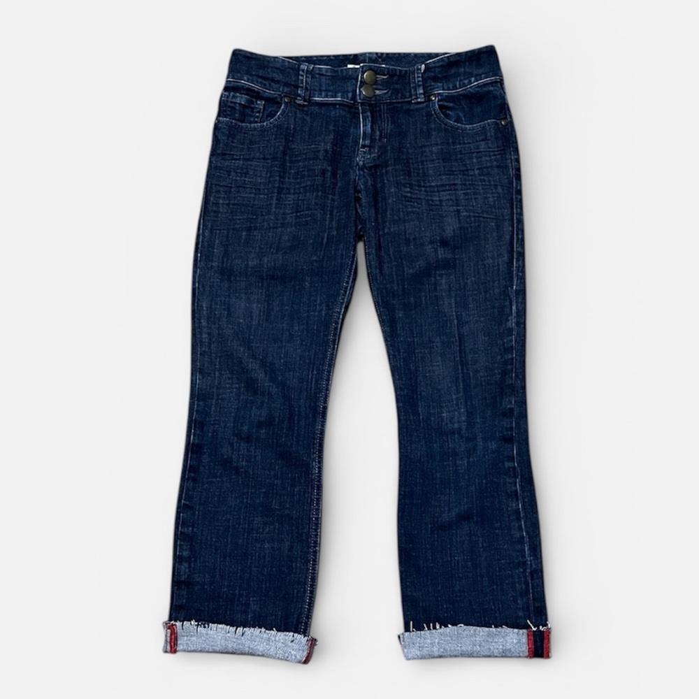 CAbi Dark Wash Lou Lou Slim Straight Jean Size 4 Style #201 - Picture 2 of 9